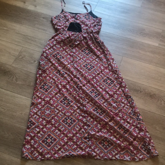 Xhilaration Patterned Maxi Dress szS - Picture 2 of 9